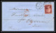 35914 N°26 Victoria London St Etienne France 1862 Lettre Cover Grande Bretagne England - Brieven En Documenten