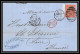 35848 N°32 Victoria 4p Red London St Etienne France 1869 Cachet 103 Lettre Cover Grande Bretagne England - Briefe U. Dokumente