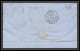 35829 N°32 Victoria 4p Red London St Etienne France 1868 Cachet 100 Lettre Cover Grande Bretagne England - Lettres & Documents