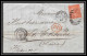 35807 N°32 Victoria 4p Red London St Etienne France 1867 Cachet 94 Lettre Cover Grande Bretagne England - Briefe U. Dokumente