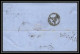35819 N°32 Victoria 4p Red London St Etienne France 1869 Cachet 98 Lettre Cover Grande Bretagne England - Covers & Documents