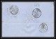 35784 N°32 Victoria 4p Red London St Etienne France 1865 Cachet 89 Lettre Cover Grande Bretagne England - Covers & Documents