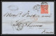 35789 N°32 Victoria 4p Red London St Etienne France 1867 Cachet 90 Lettre Cover Grande Bretagne England - Storia Postale
