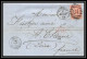 35763 N°32 Victoria 4p Red London St Etienne France 1866 Cachet 81 Lettre Cover Grande Bretagne England - Covers & Documents