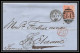 35759 N°32 Victoria 4p Red London St Etienne France 1866 Cachet 81 Lettre Cover Grande Bretagne England - Covers & Documents