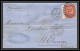 35754 N°32 Victoria 4p Red London St Etienne France 1868 Cachet 79 Lettre Cover Grande Bretagne England - Storia Postale