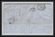 35757 N°32 Victoria 4p Red London St Etienne France 1866 Cachet 80 Lettre Cover Grande Bretagne England - Lettres & Documents