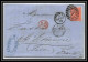 35740 N°32 Victoria 4p Red London St Etienne France 1870 Cachet 78 Lettre Cover Grande Bretagne England - Covers & Documents