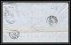 35739 N°32 Victoria 4p Red London St Etienne France 1867 Cachet 78 Lettre Cover Grande Bretagne England - Lettres & Documents