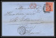 35752 N°32 Victoria 4p Red London St Etienne France 1869 Cachet 79 Lettre Cover Grande Bretagne England - Lettres & Documents