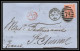 35749 N°32 Victoria 4p Red London St Etienne France 1866 Cachet 79 Lettre Cover Grande Bretagne England - Covers & Documents