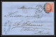 35746 N°32 Victoria 4p Red London St Etienne France 1870 Cachet 78 Lettre Cover Grande Bretagne England - Lettres & Documents