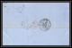 35748 N°32 Victoria 4p Red London St Etienne France 1866 Cachet 78 Lettre Cover Grande Bretagne England - Covers & Documents