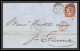 35730 N°32 Victoria 4p Red London St Etienne France 1864 Cachet 76 Lettre Cover Grande Bretagne England - Brieven En Documenten