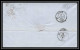 35730 N°32 Victoria 4p Red London St Etienne France 1864 Cachet 76 Lettre Cover Grande Bretagne England - Covers & Documents