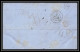 35734 N°32 Victoria 4p Red London St Etienne France 1870 Cachet 77 Lettre Cover Grande Bretagne England - Covers & Documents