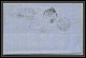 35728 N°32 Victoria 4p Red London St Etienne France 1870 Cachet 75 Lettre Cover Grande Bretagne England - Cartas & Documentos