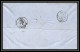 35733 N°32 Victoria 4p Red London St Etienne France 1863 Cachet 76 Lettre Cover Grande Bretagne England - Lettres & Documents