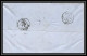 35733 N°32 Victoria 4p Red London St Etienne France 1863 Cachet 76 Lettre Cover Grande Bretagne England - Covers & Documents
