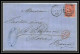 35727 N°32 Victoria 4p Red London St Etienne France 1869 Cachet 75 Lettre Cover Grande Bretagne England - Covers & Documents