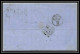 35727 N°32 Victoria 4p Red London St Etienne France 1869 Cachet 75 Lettre Cover Grande Bretagne England - Covers & Documents