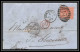 35725 N°32 Victoria 4p Red London St Etienne France 1867 Cachet 75 Lettre Cover Grande Bretagne England - Covers & Documents