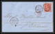 35715 N°32 Victoria 4p Red London St Etienne France 1864 Cachet 73 Lettre Cover Grande Bretagne England - Lettres & Documents