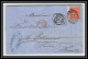 35719 N°32 Victoria 4p Red London St Etienne France 1870 Cachet 74 Lettre Cover Grande Bretagne England - Cartas & Documentos