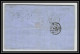 35719 N°32 Victoria 4p Red London St Etienne France 1870 Cachet 74 Lettre Cover Grande Bretagne England - Lettres & Documents