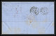 35714 N°32 Victoria 4p Red London St Etienne France 1869 Cachet 73 Lettre Cover Grande Bretagne England - Brieven En Documenten