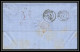 35714 N°32 Victoria 4p Red London St Etienne France 1869 Cachet 73 Lettre Cover Grande Bretagne England - Lettres & Documents