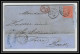 35712 N°32 Victoria 4p Red London St Etienne France 1870 Cachet 73 Lettre Cover Grande Bretagne England - Brieven En Documenten