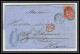 35705 N°32 Victoria 4p Red London St Etienne France 1870 Cachet 72 Lettre Cover Grande Bretagne England - Cartas & Documentos