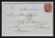 35687 N°32 Victoria 4p Red London St Etienne France 1867 Cachet 49 Lettre Cover Grande Bretagne England - Covers & Documents