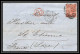 35682 N°32 Victoria 4p Red London St Etienne France 1868 Cachet 49 Lettre Cover Grande Bretagne England - Cartas & Documentos