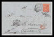 35671 N°32 Victoria 4p Red London St Etienne France 1868 Cachet 48 Lettre Cover Grande Bretagne England - Covers & Documents