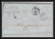 35665 N°32 Victoria 4p Red London St Etienne France 1868 Cachet 48 Lettre Cover Grande Bretagne England - Covers & Documents