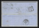 35662 N°32 Victoria 4p Red London St Etienne France 1868 Cachet 48 Lettre Cover Grande Bretagne England - Covers & Documents