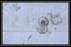 35637 N°32 Victoria 4p Red London St Etienne France 1864 Cachet 46 Lettre Cover Grande Bretagne England - Cartas & Documentos