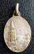 Pendentif Médaille Religieuse Bronze Argenté Début XXe "Eglise St Germain-des-Près à Paris / Notre-Dame De Consolation" - Religión & Esoterismo