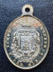Beau Pendentif Médaille Religieuse Bronze Argenté Fin XIXe "La Sainte Famille - Bethléem" Religious Medal - Godsdienst & Esoterisme