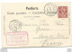 I - 51 - Carte Jungfraubahn" Superbes Cachets à Date "Eigergletscher 1901" - Cartas & Documentos