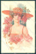 Artist Signed Malugani Fashion Glamour Lady Flowers Serie 91-3 Postcard VK9178 - Autres & Non Classés