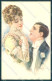 Artist Signed Simonetti Lady Romantic Couple Serie 236-1 Postcard VK9071 - Autres & Non Classés