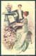 Artist Signed Simonetti Lady Romantic Couple Piano Serie 292-4 Postcard VK9083 - Autres & Non Classés