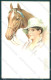 Artist Signed Colombo Lady Horse Serie 813-1 Postcard VK9084 - Other & Unclassified