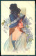 Artist Signed Malugani Fashion Glamour Lady Flowers Serie 91-5 Postcard VK9181 - Autres & Non Classés