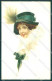 Artist Signed Sanfre Fashion Glamour Lady Serie 355-1 Postcard VK9265 - Autres & Non Classés
