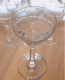 Delcampe - -6 ANCIENS VERRES De BISTROT Verres à Pieds Un Trait Gravé Sur Le Bord    E - Verres