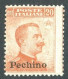 PECHINO 1917-18 20 C. NUOVO SASSONE N. 12 * GOMMA ORIGINALE F.TO RAYBAUDI - Pekin